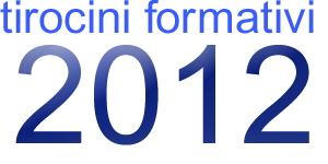 Tirocini formativi 2012
