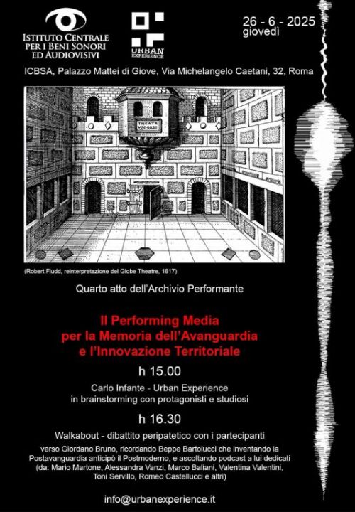 25.6.26 L'Archivio Performante. Il Performing Media per la Memoria dell&rsquo;Avanguardia e l&rsquo;Innovazione