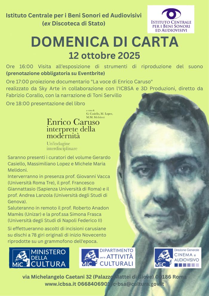 locandina evento Caruso